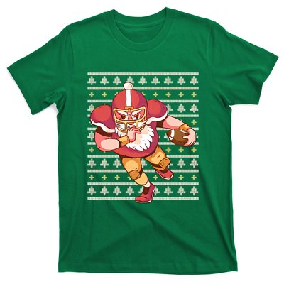 Santa Football Christmas T-Shirt