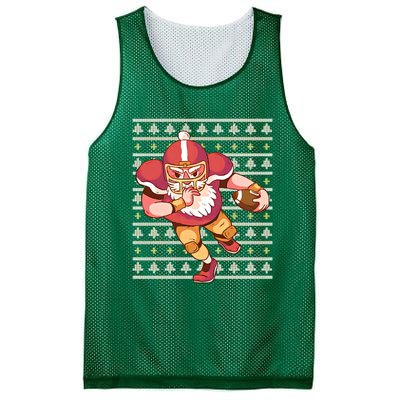 Santa Football Christmas Mesh Reversible Basketball Jersey Tank