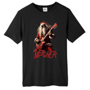 Sleigher Funny Christmas Heavy Metal Music Tall Fusion ChromaSoft Performance T-Shirt