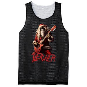 Sleigher Funny Christmas Heavy Metal Music Mesh Reversible Basketball Jersey Tank