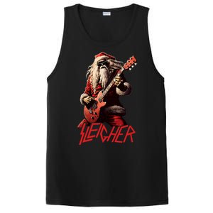 Sleigher Funny Christmas Heavy Metal Music PosiCharge Competitor Tank