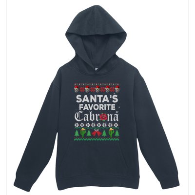 SantaS Favorite Cabrona Ugly Xmas Sweater Funny Santa Skull Gift Urban Pullover Hoodie