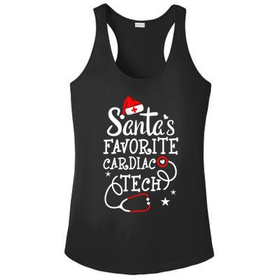 Santa's Favorite Cardiac Tech Christmas Cardiovascular Tech Cool Gift Ladies PosiCharge Competitor Racerback Tank