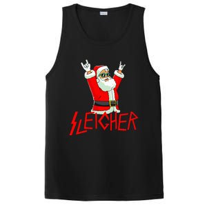 Sleigher Funny Christmas Heavy Metal Music PosiCharge Competitor Tank