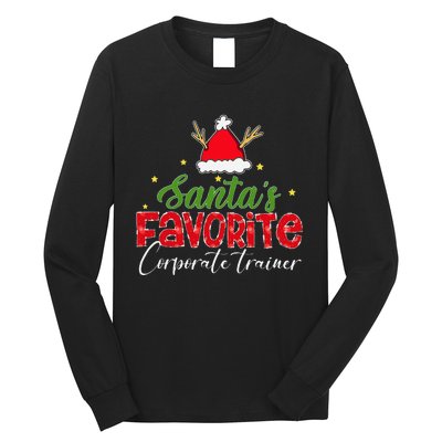 SantaS Favorite Corporate Trainer Christmas Long Sleeve Shirt