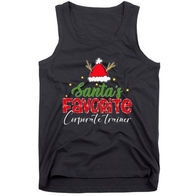 SantaS Favorite Corporate Trainer Christmas Tank Top