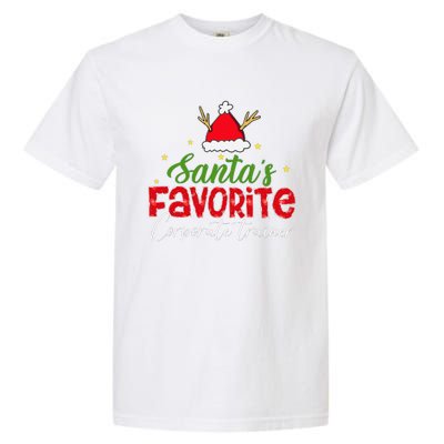 SantaS Favorite Corporate Trainer Christmas Garment-Dyed Heavyweight T-Shirt