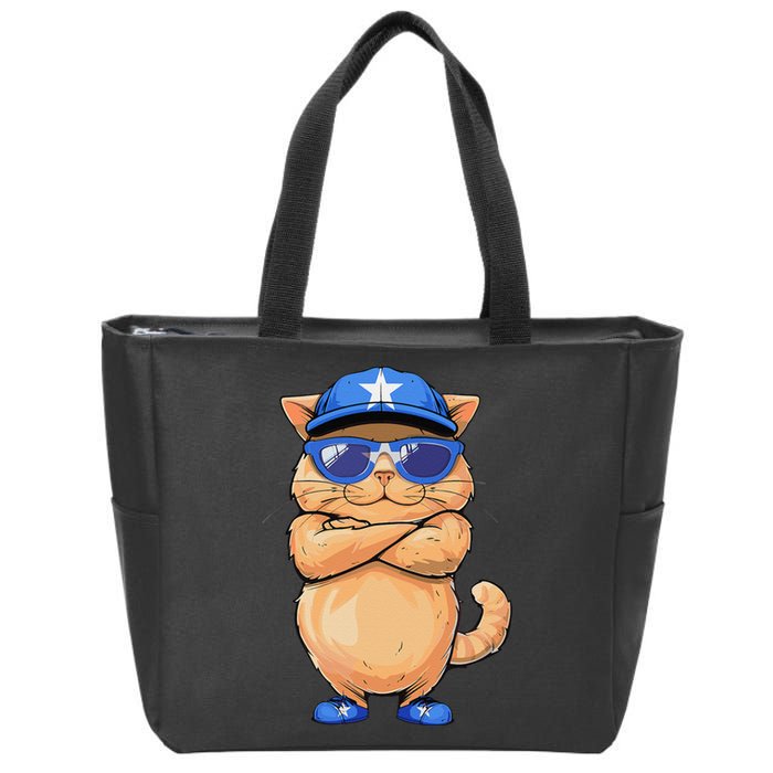 Somalian Flag Cat Mom Souvenirs Products Kitten Somalia Zip Tote Bag