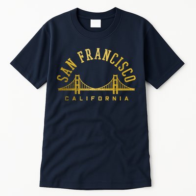 San Francisco California Golden Gate Bridge Vintage Tall T-Shirt
