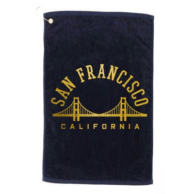 San Francisco California Golden Gate Bridge Vintage Golf Towel