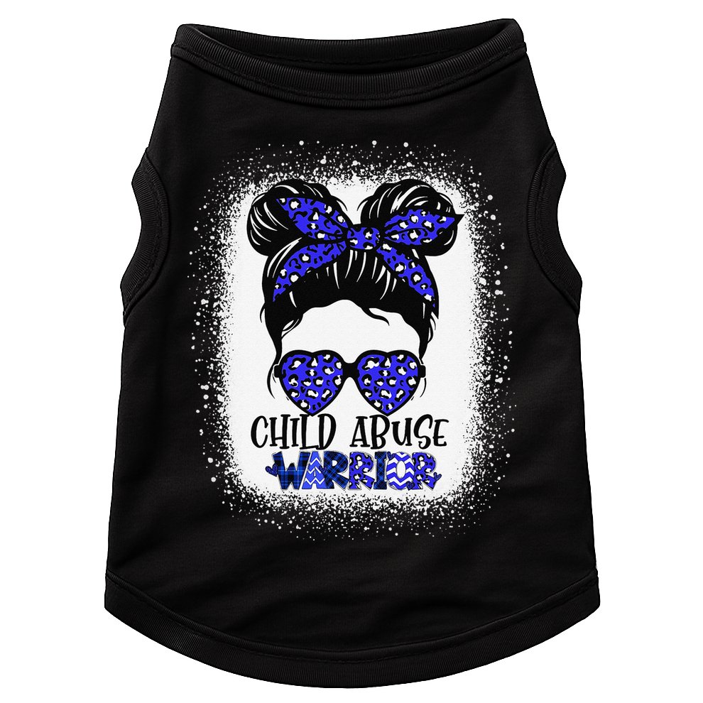 StandUp For Children Stop Child Abuse Prevention Awareness Doggie Tank