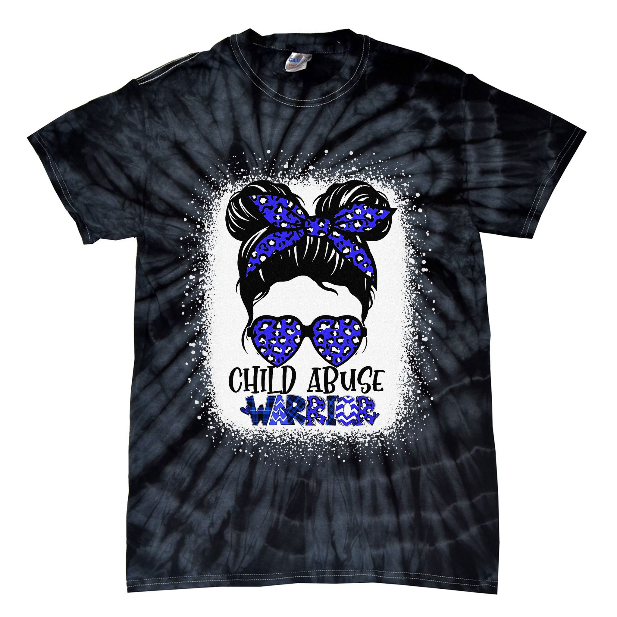 StandUp For Children Stop Child Abuse Prevention Awareness Tie-Dye T-Shirt