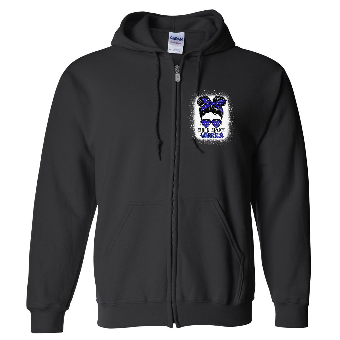 StandUp For Children Stop Child Abuse Prevention Awareness Full Zip Hoodie