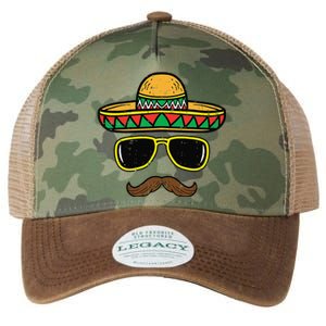 Sombrero Face Cinco De Mayo Mexican Fiesta Party Legacy Tie Dye Trucker Hat