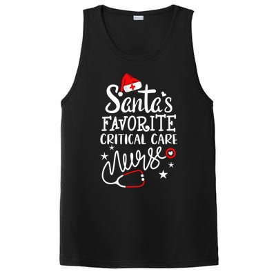 Santas Favorite Critical Care Nurse Merry Christmas Nurse Funny Gift PosiCharge Competitor Tank