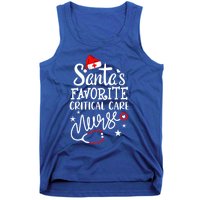 Santas Favorite Critical Care Nurse Merry Christmas Nurse Funny Gift Tank Top