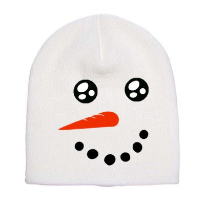 Snowman Face Christmas Costume Funny Xmas Short Acrylic Beanie