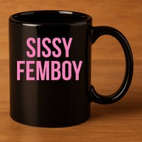 Sissy Femboy Crossdressing Aesthetic 11oz C Handle Ceramic Mug