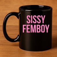 Sissy Femboy Crossdressing Aesthetic 11oz C Handle Ceramic Mug