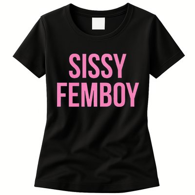 Sissy Femboy Crossdressing Aesthetic Womens T-Shirt