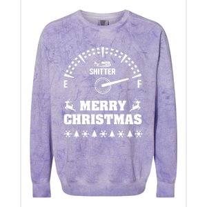 Shitters Full Christmas Colorblast Crewneck Sweatshirt