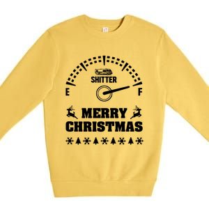 Shitters Full Christmas Premium Crewneck Sweatshirt