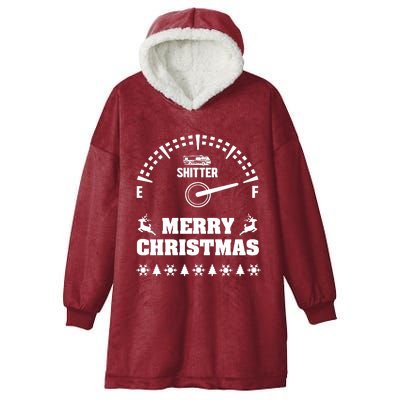 Shitters Full Christmas Hooded Wearable Blanket