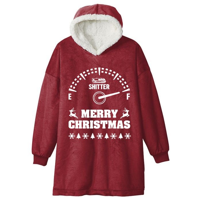 Shitters Full Christmas Hooded Wearable Blanket