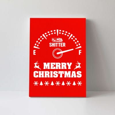 Shitters Full Christmas Canvas