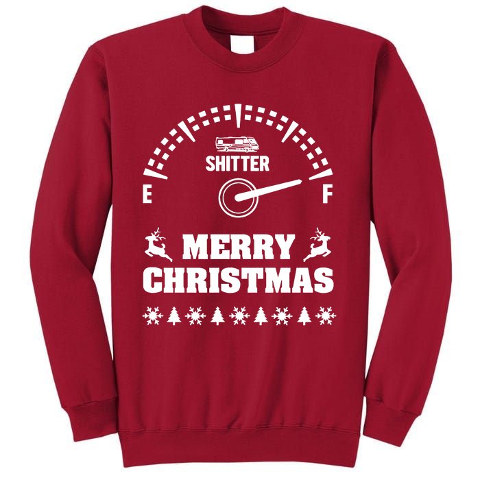 Shitters Full Christmas Tall Sweatshirt