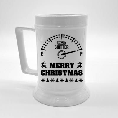 Shitters Full Christmas Beer Stein