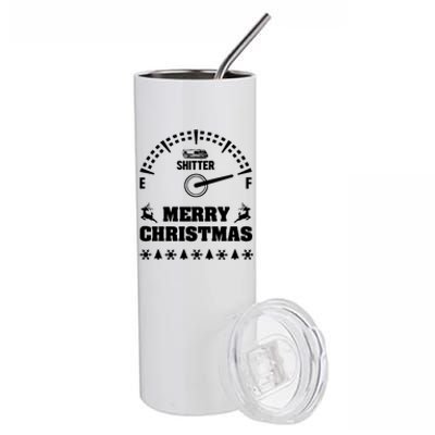 Shitters Full Christmas Stainless Steel Tumbler