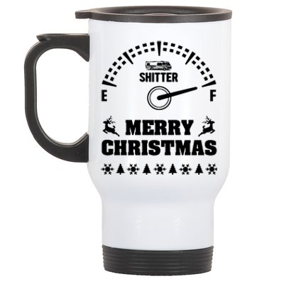 Shitters Full Christmas Stainless Steel Travel Mug