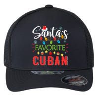 Santa's Favorite Cuban Xmas Light Santa Hat Christmas Gift Flexfit Unipanel Trucker Cap