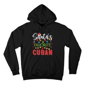 Santa's Favorite Cuban Xmas Light Santa Hat Christmas Gift Hoodie