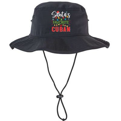 Santa's Favorite Cuban Xmas Light Santa Hat Christmas Gift Legacy Cool Fit Booney Bucket Hat