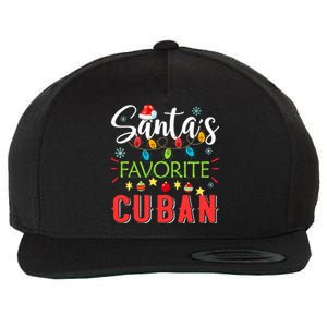 Santa's Favorite Cuban Xmas Light Santa Hat Christmas Gift Wool Snapback Cap