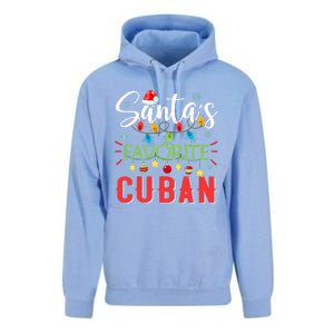 Santa's Favorite Cuban Xmas Light Santa Hat Christmas Gift Unisex Surf Hoodie