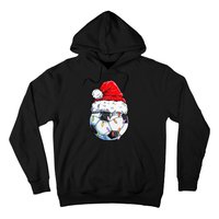 Soccer Football Christmas Santa Hat Hilarious Xmas Gift Hoodie