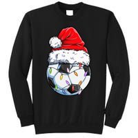 Soccer Football Christmas Santa Hat Hilarious Xmas Gift Sweatshirt