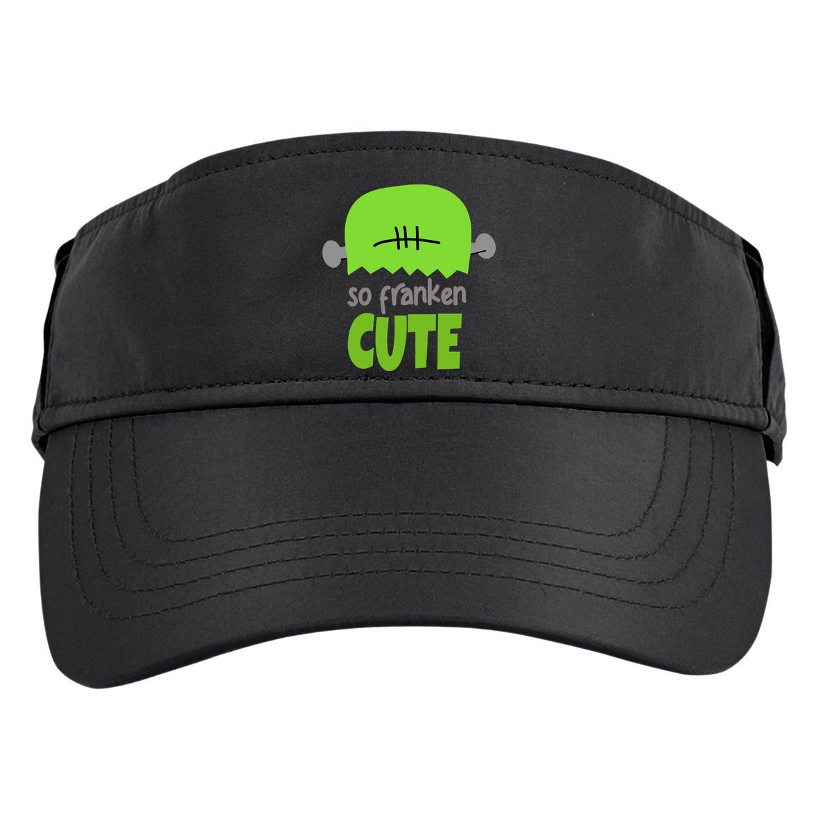 So Franken Cute Frankenstein Halloween Adult Drive Performance Visor