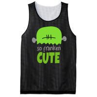 So Franken Cute Frankenstein Halloween Mesh Reversible Basketball Jersey Tank