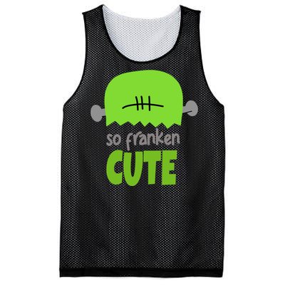 So Franken Cute Frankenstein Halloween Mesh Reversible Basketball Jersey Tank