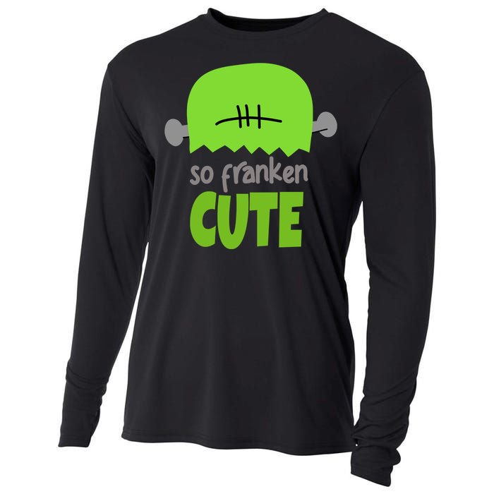 So Franken Cute Frankenstein Halloween Cooling Performance Long Sleeve Crew