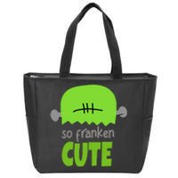 So Franken Cute Frankenstein Halloween Zip Tote Bag