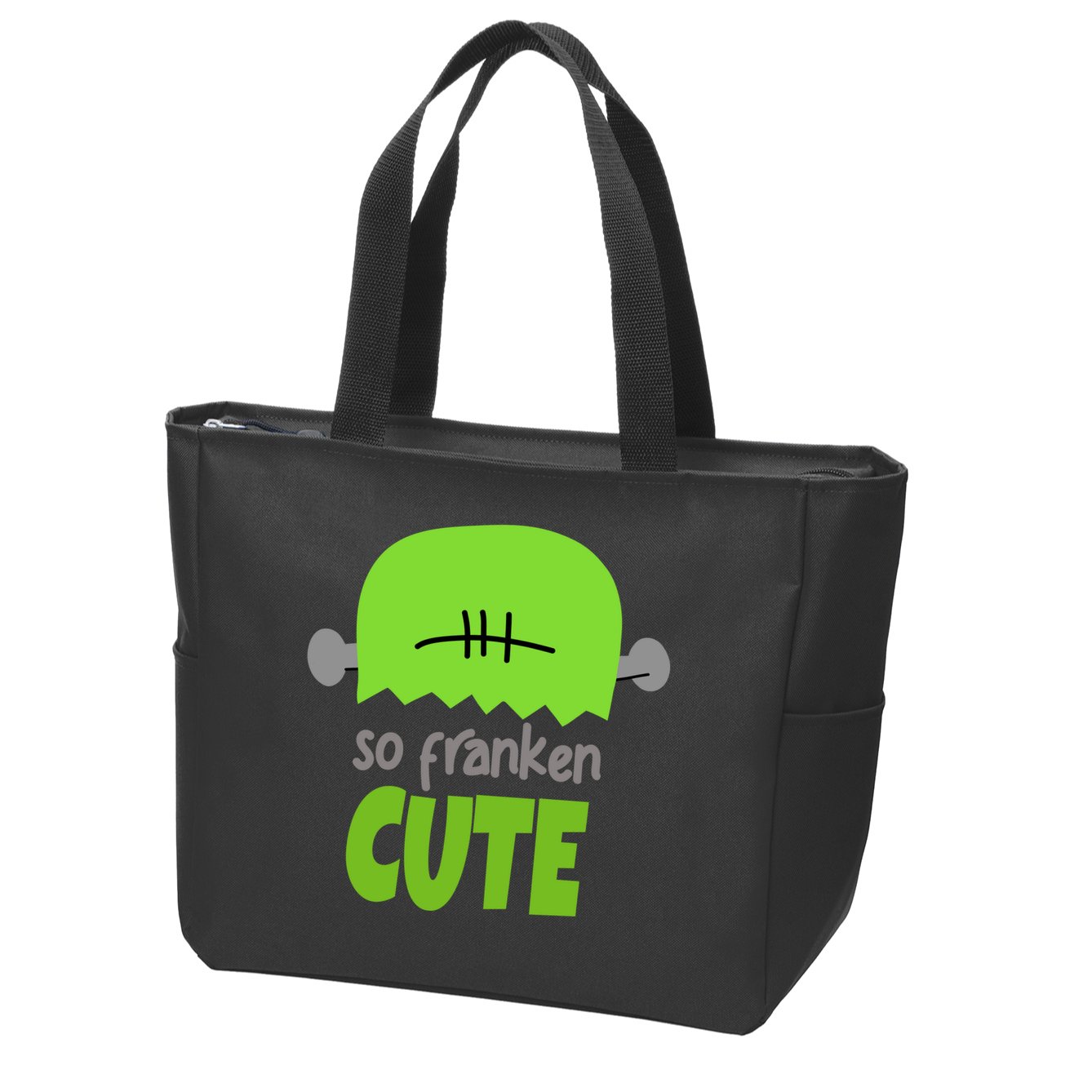 So Franken Cute Frankenstein Halloween Zip Tote Bag