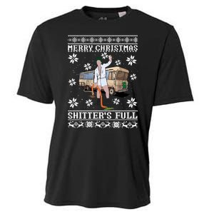 Shitters Full Christmas Ugly Christmas Vacation Cooling Performance Crew T-Shirt