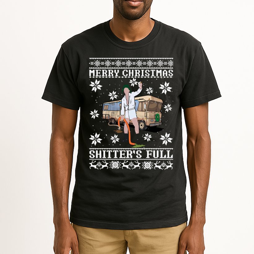 Shitters Full Christmas Ugly Christmas Vacation Tall T-Shirt