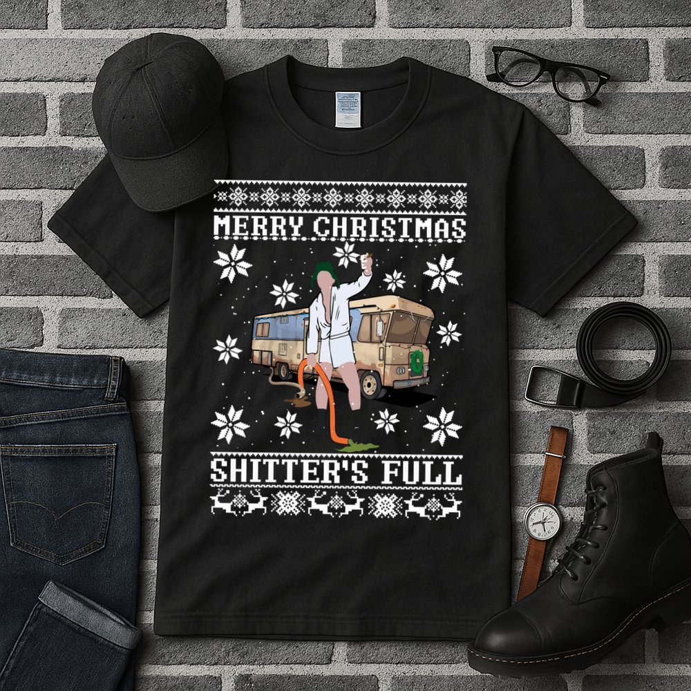 Shitters Full Christmas Ugly Christmas Vacation Tall T-Shirt