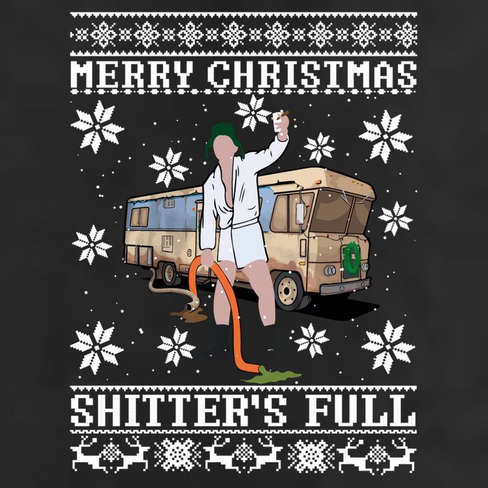 Shitters Full Christmas Ugly Christmas Vacation Beanie